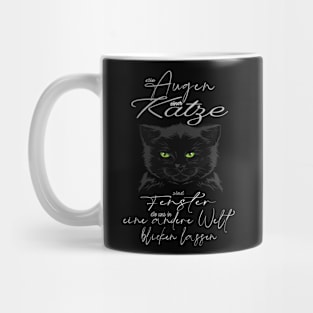 Cute Black Cat Saying Cats Lover Mug